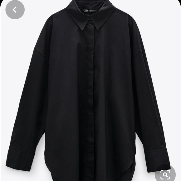 Black oversized button up shirt - Picture 1 of 1